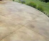stained concrete patio