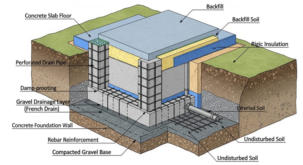 foundational concrete works