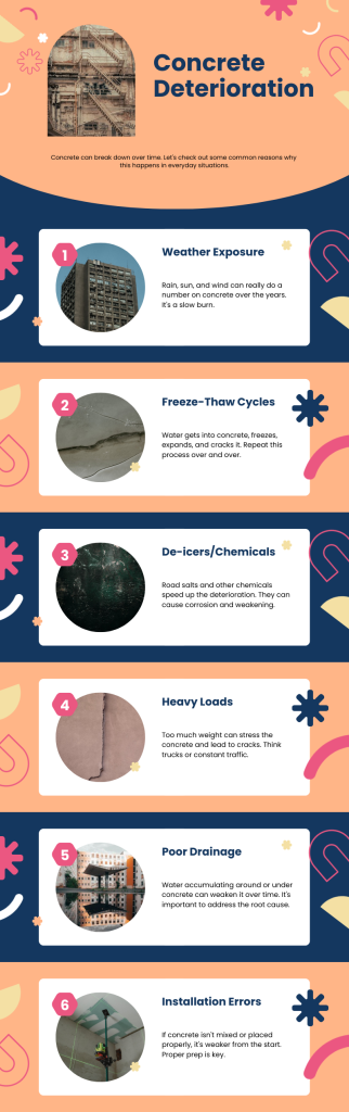 causes of concrete damage