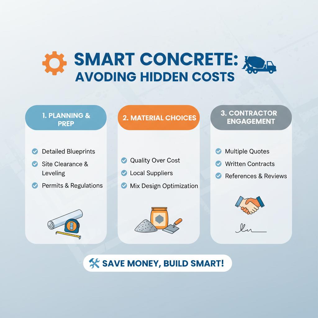 Avoiding Hidden Costs in Concrete